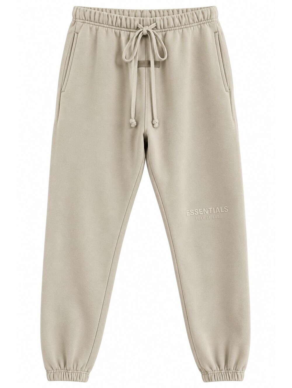 Fear of God Essentials Sweatpants Size S Beige Fleece Joggers Logo